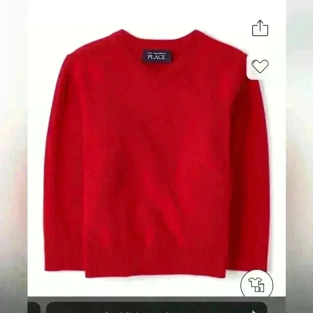 Baby boy V Neck Sweater - Classicred